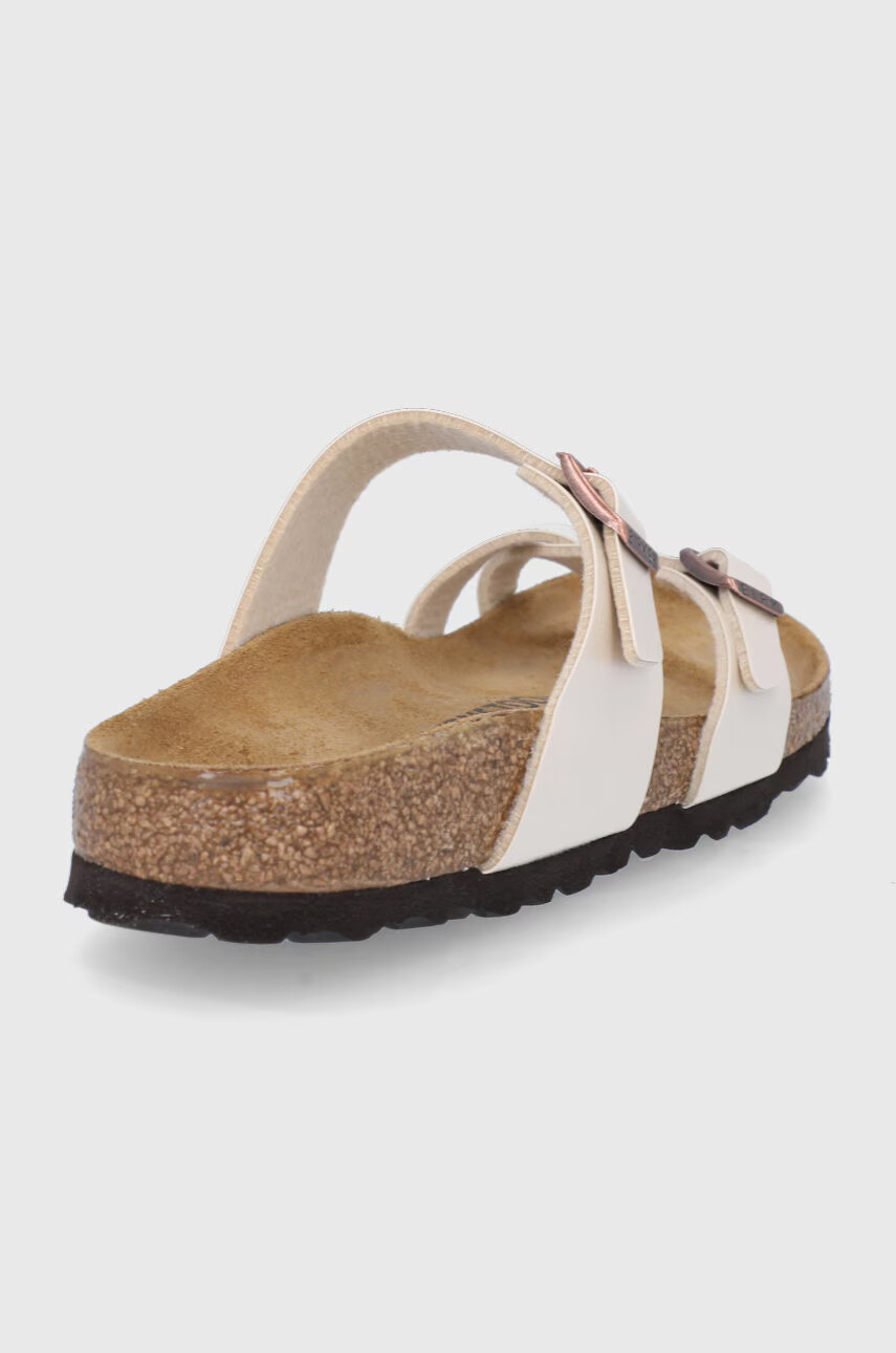 Birkenstock Джапанки Mayari дамски в кремаво с равна подметка - Pepit.bg
