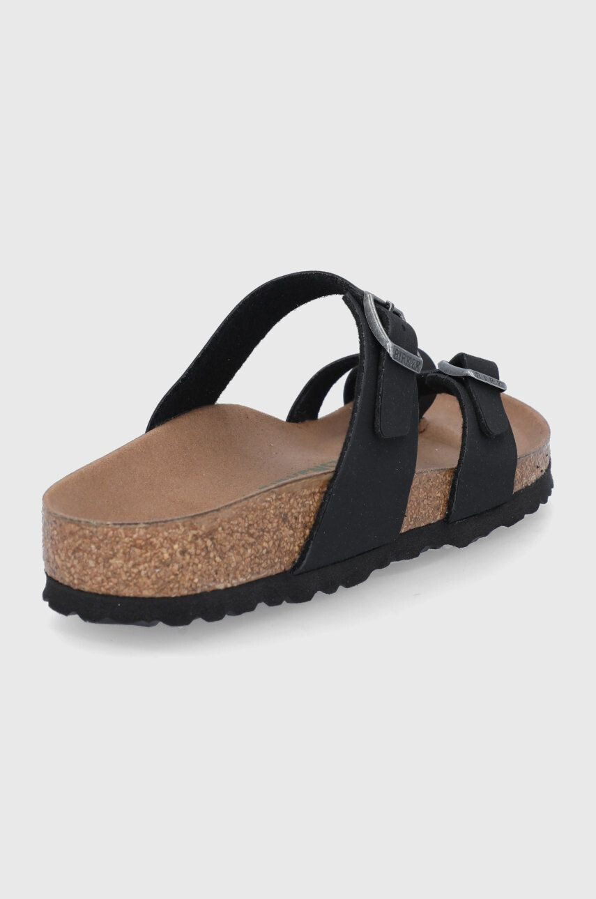 Birkenstock Джапанки Mayari дамски в черно с равна подметка - Pepit.bg