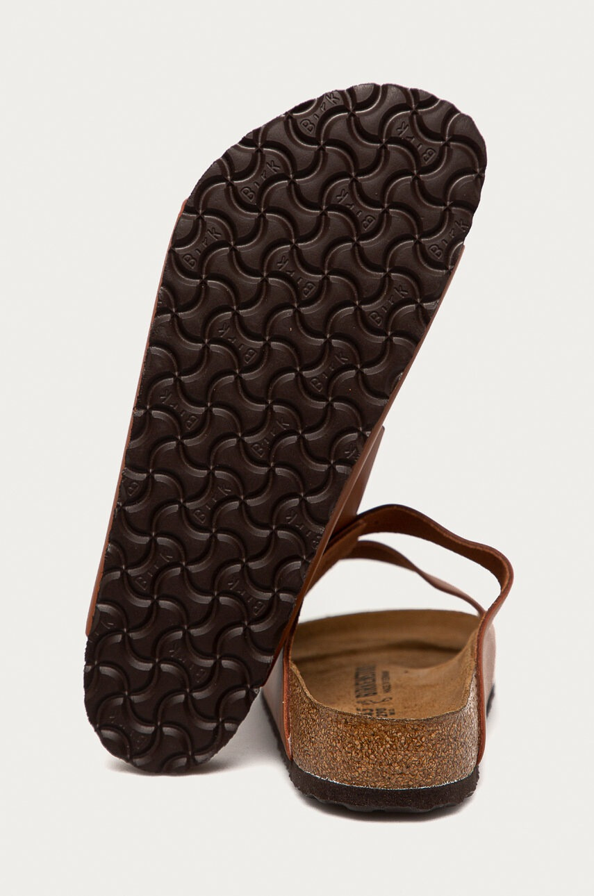 Birkenstock Кожени чехли Arizona в кафяво - Pepit.bg