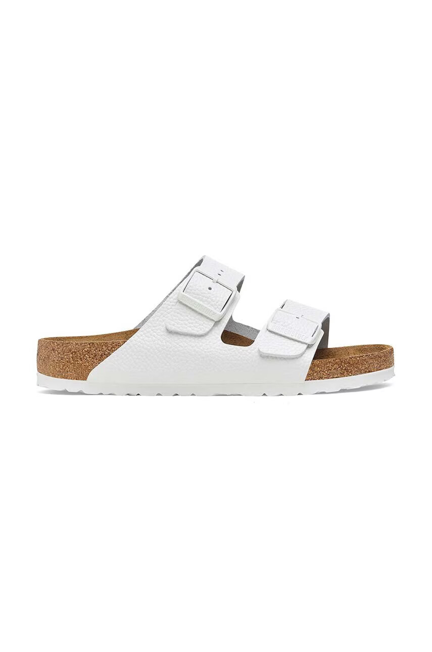 Birkenstock Кожени чехли Arizona в бяло 1025048 - Pepit.bg