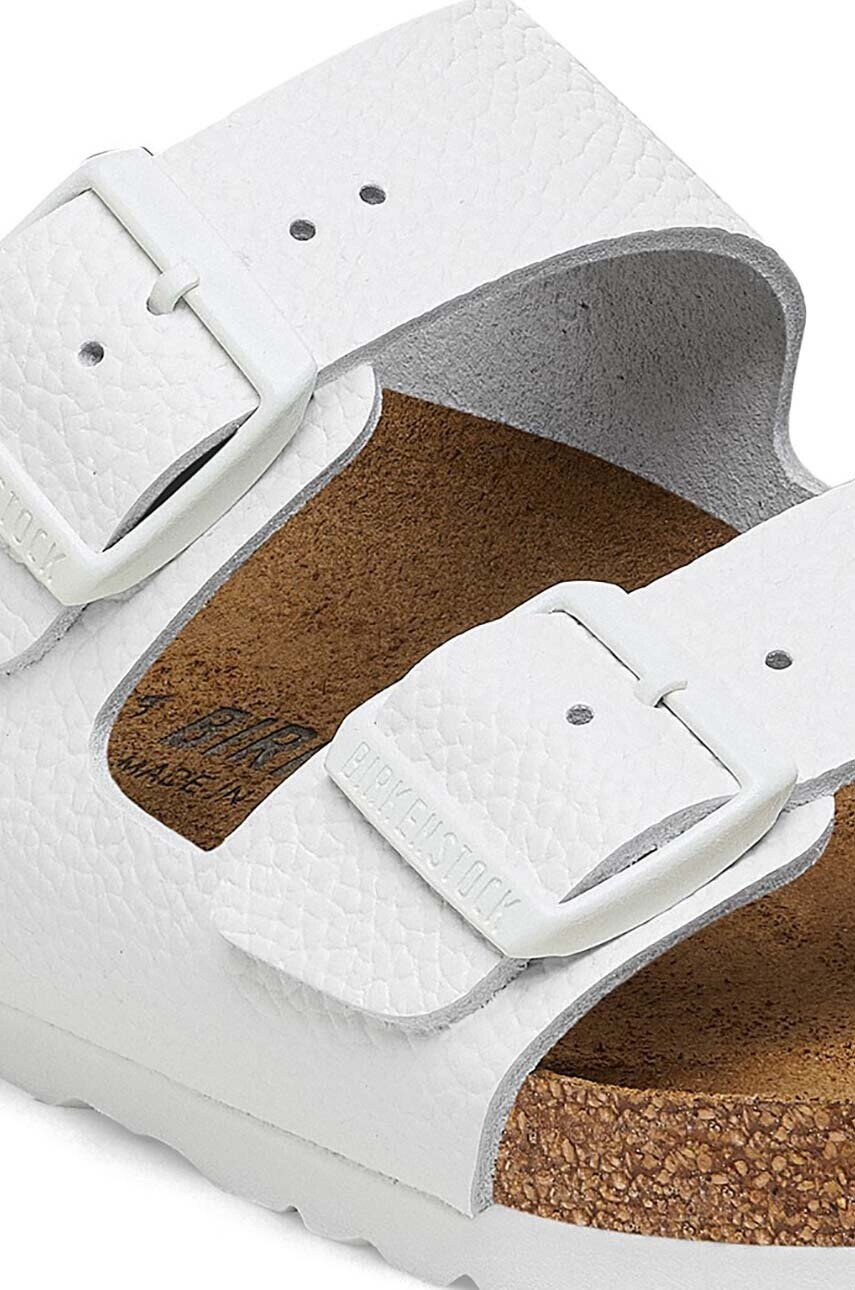 Birkenstock Кожени чехли Arizona в бяло 1025048 - Pepit.bg