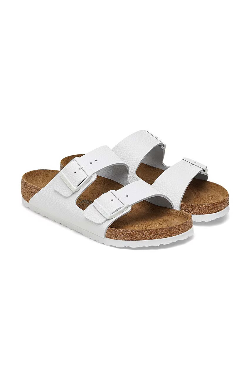 Birkenstock Кожени чехли Arizona в бяло 1025048 - Pepit.bg