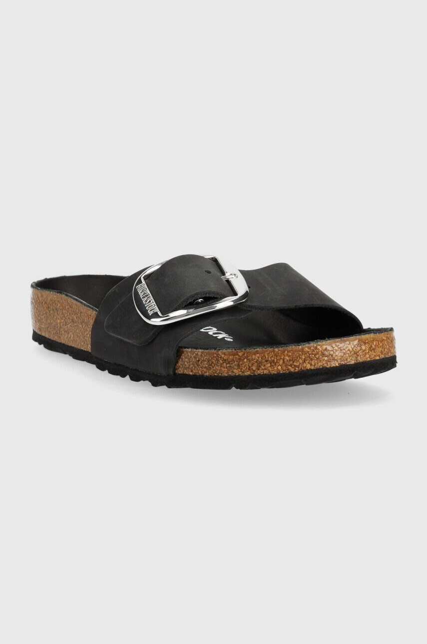 Birkenstock Кожени чехли Madrid дамски в златисто - Pepit.bg