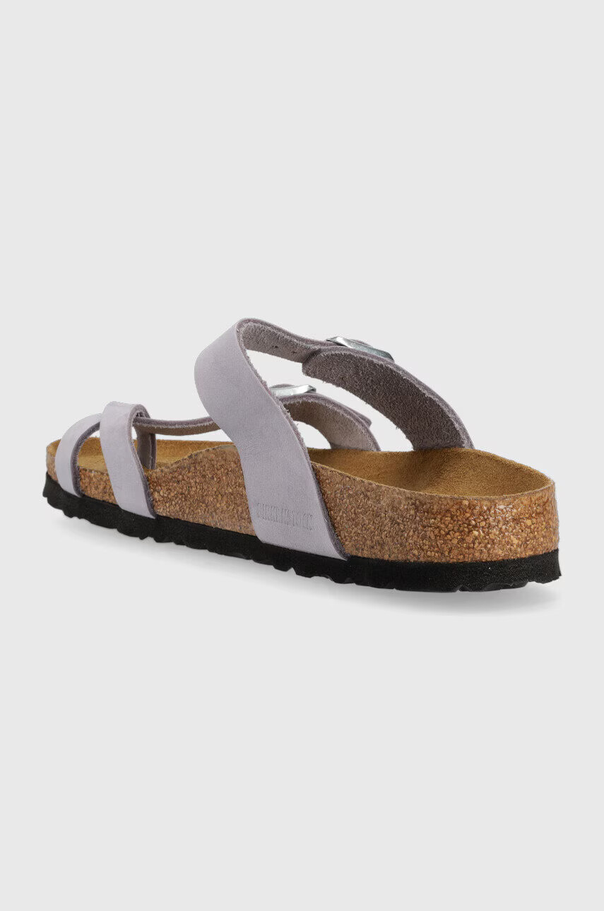 Birkenstock Кожени чехли Mayari SFB в лилаво 1024006 - Pepit.bg