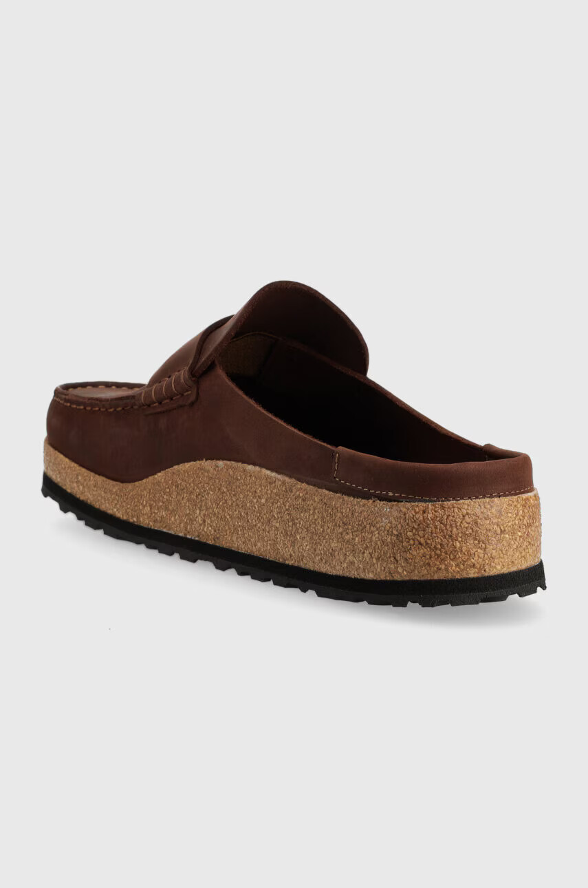 Birkenstock Кожени чехли Naples в кафяво 1025033 - Pepit.bg