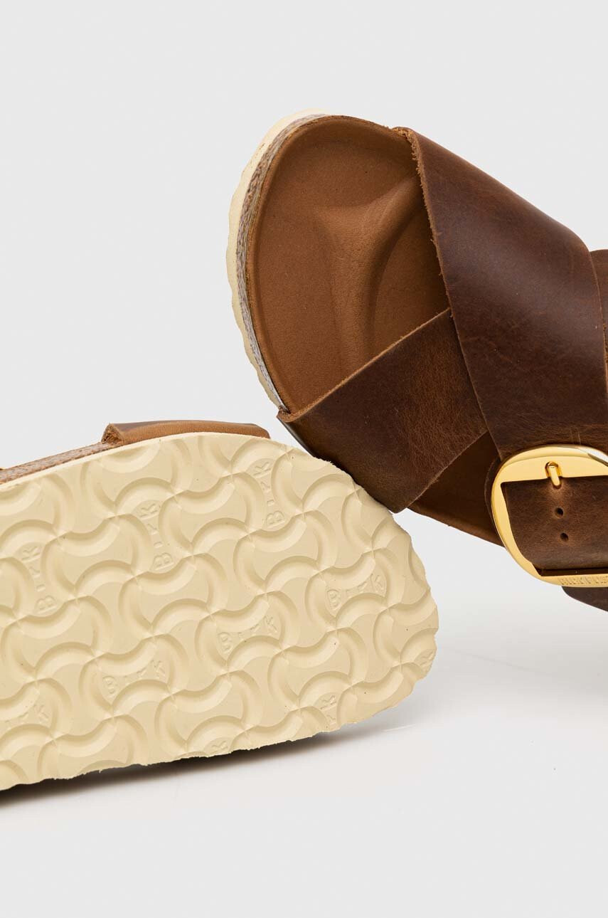 Birkenstock Кожени чехли Siena Big Buckle в кафяво 1020165 - Pepit.bg