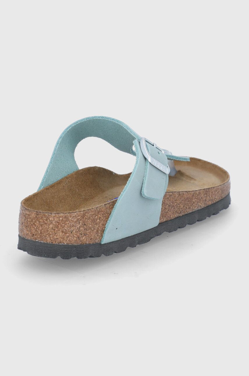 Birkenstock Кожени джапанки Gizeh дамски с равна подметка - Pepit.bg