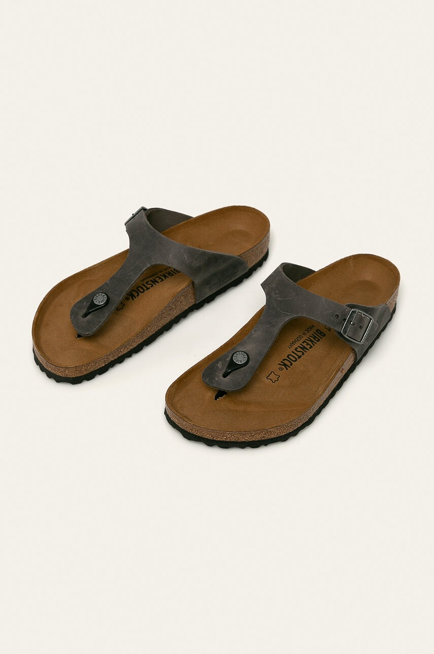 Birkenstock Кожени джапанки Gizeh FL - Pepit.bg