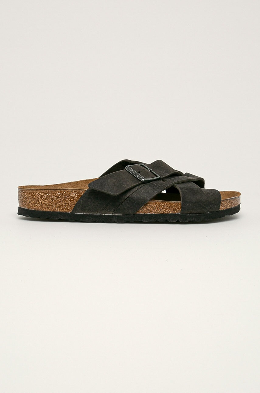 Birkenstock Кожени джапанки Lugano - Pepit.bg