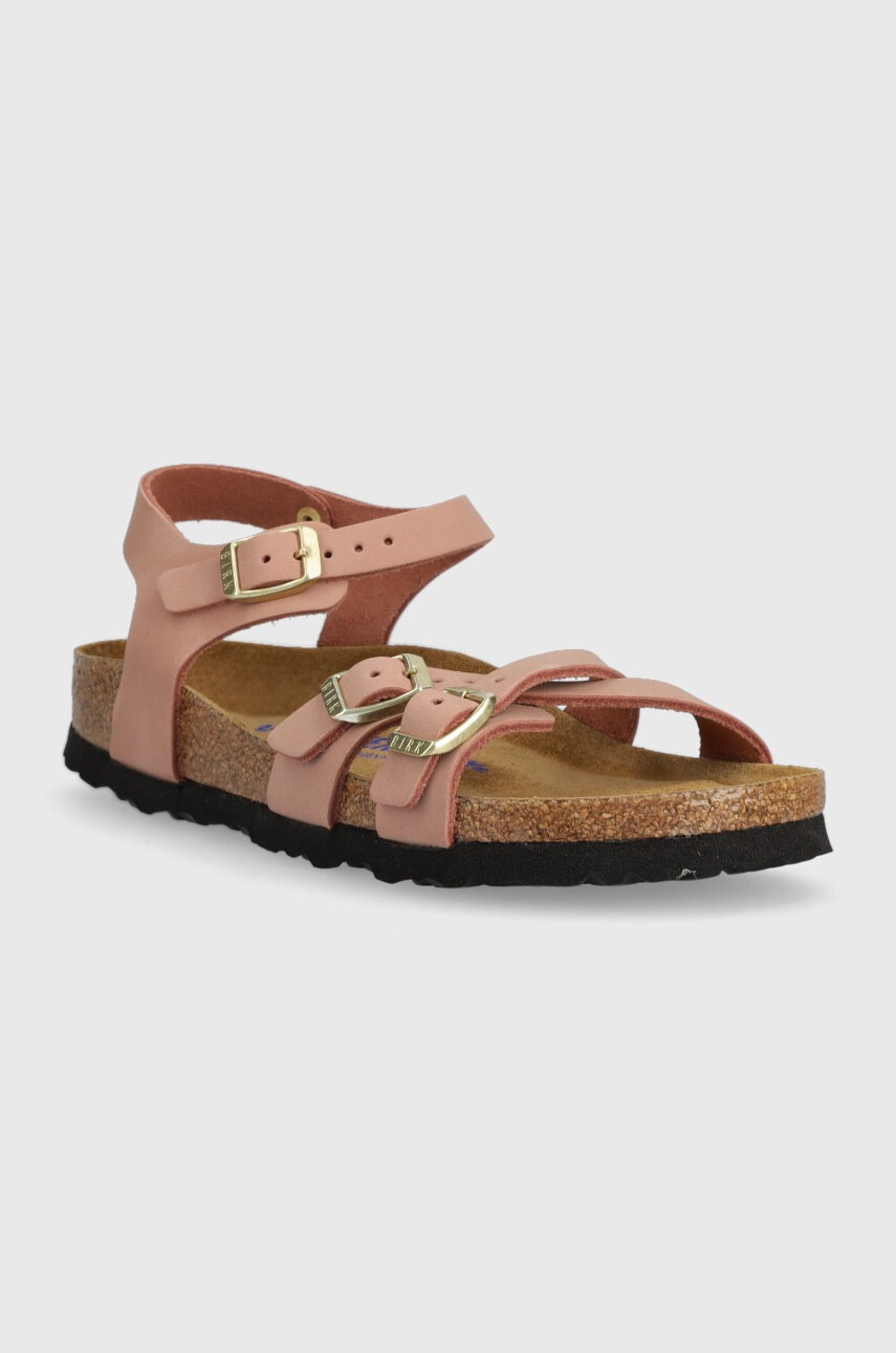 Birkenstock Кожени сандали Kumba SFB - Pepit.bg