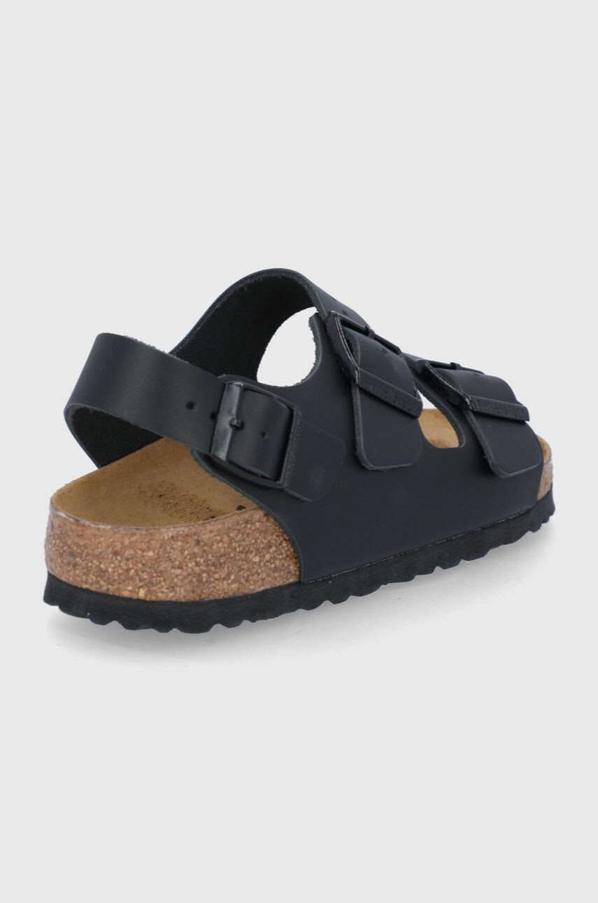 Birkenstock Кожени сандали Milano дамски в черно - Pepit.bg