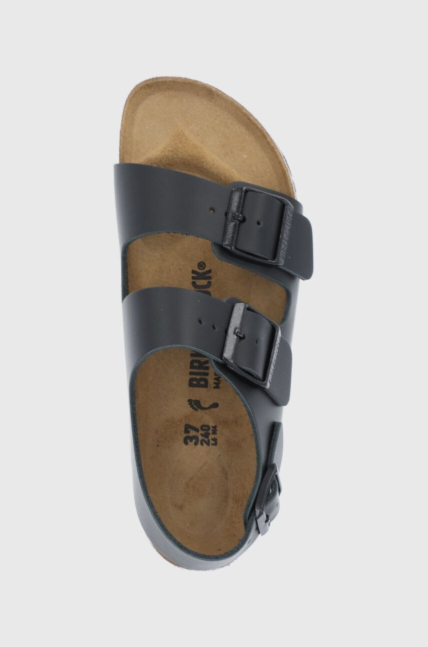 Birkenstock Кожени сандали Milano дамски в черно - Pepit.bg