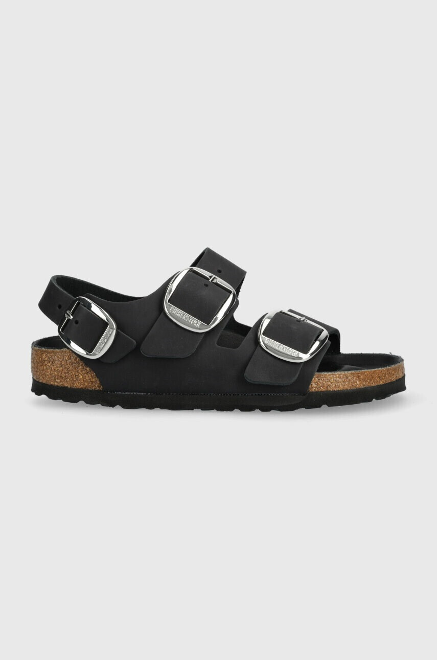 Birkenstock Кожени сандали Milano в черно - Pepit.bg