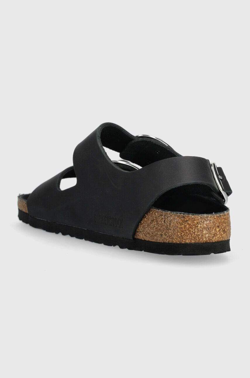 Birkenstock Кожени сандали Milano в черно - Pepit.bg