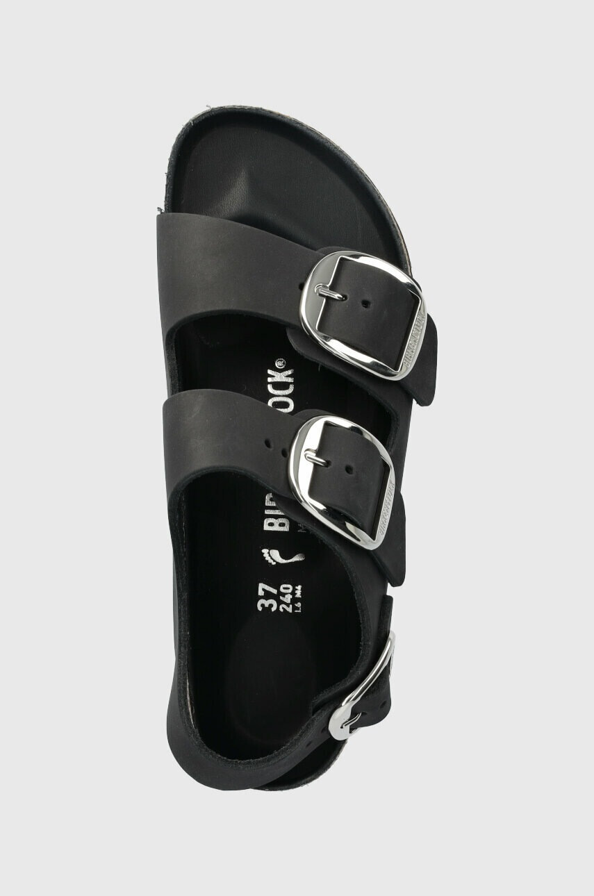 Birkenstock Кожени сандали Milano в черно - Pepit.bg