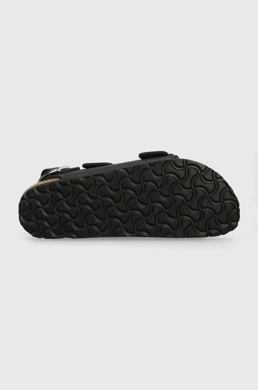 Birkenstock Кожени сандали Milano в черно - Pepit.bg