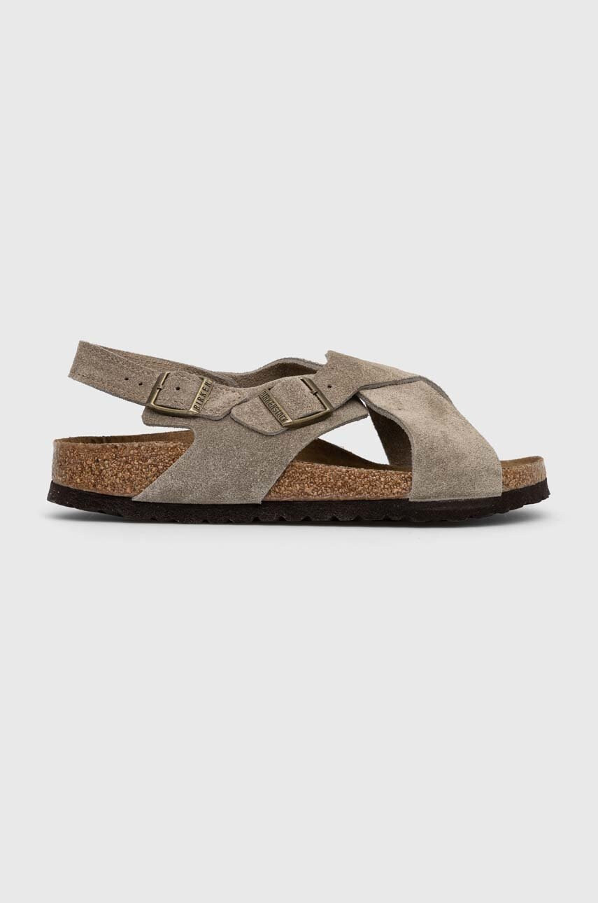 Birkenstock Кожени сандали Tulum SFB в бежово 1024110 - Pepit.bg