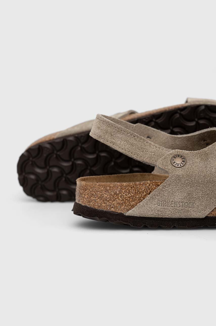 Birkenstock Кожени сандали Tulum SFB в бежово 1024110 - Pepit.bg