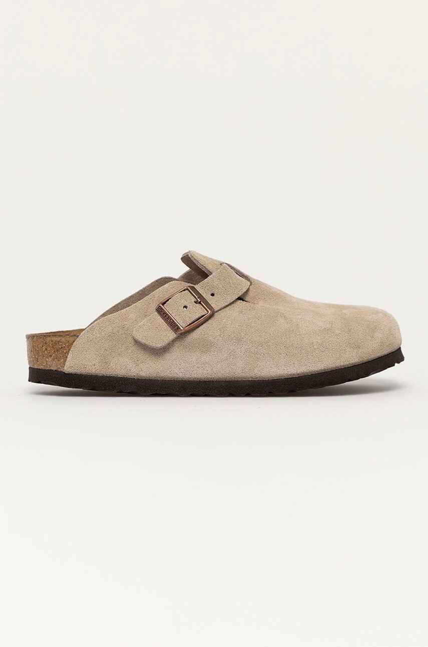 Birkenstock Велурени чехли - Pepit.bg