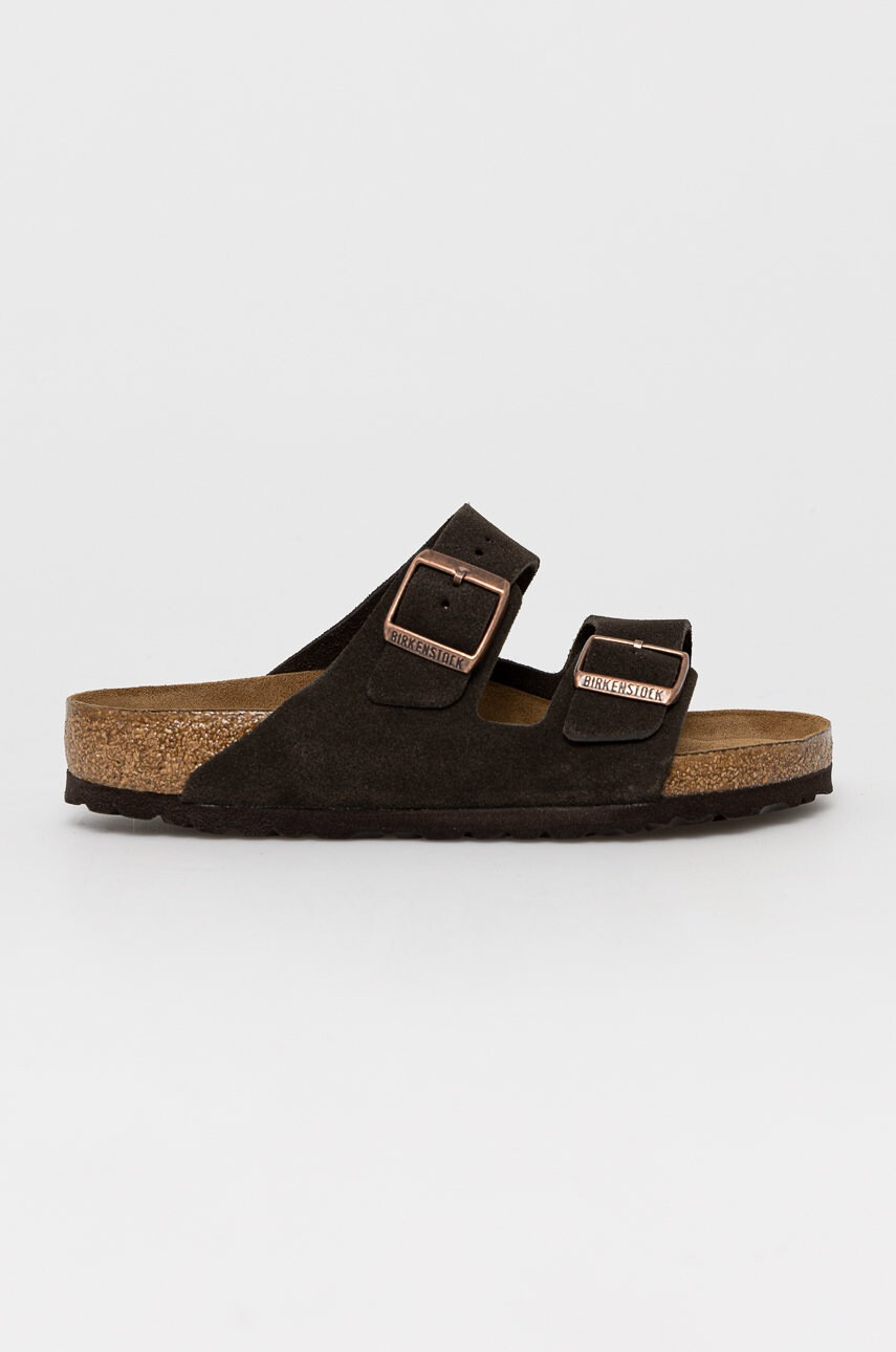Birkenstock Велурени чехли - Pepit.bg