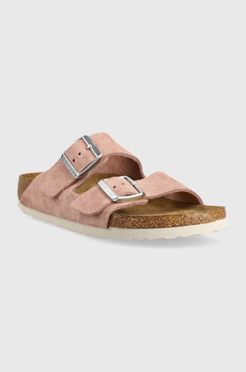 Birkenstock Велурени чехли - Pepit.bg