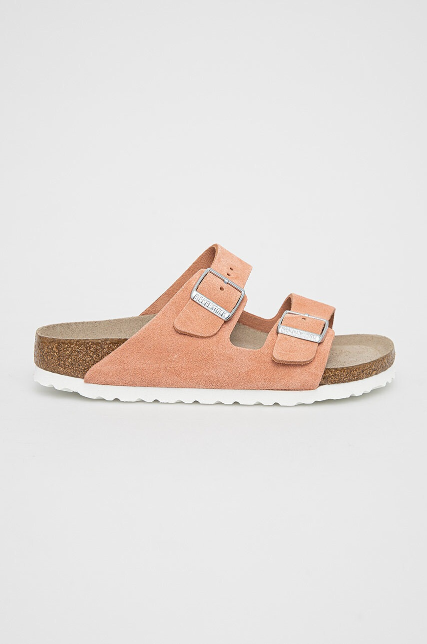 Birkenstock Велурени чехли - Pepit.bg