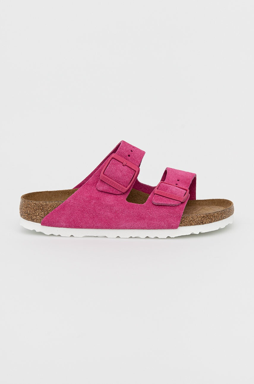 Birkenstock Велурени чехли Arizona - Pepit.bg