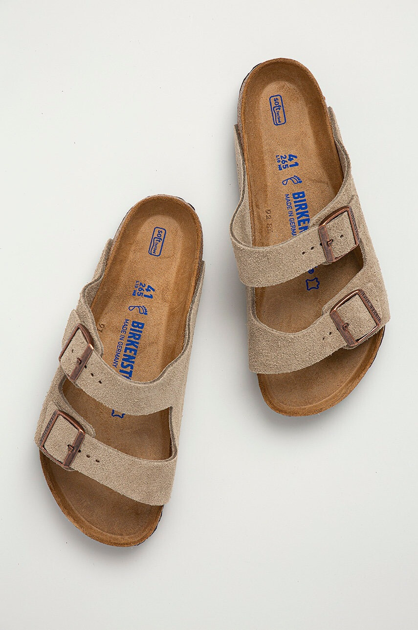 Birkenstock Велурени чехли Arizona - Pepit.bg