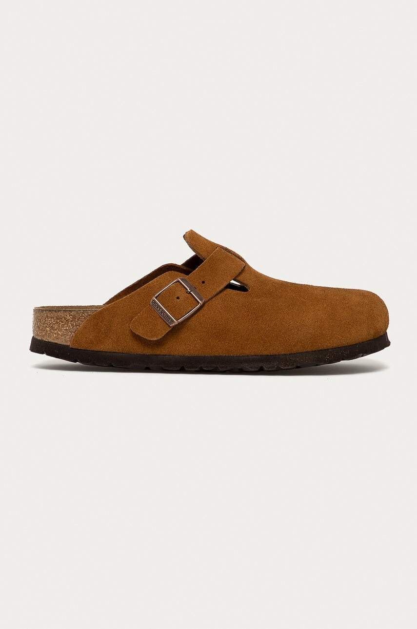 Birkenstock Велурени чехли - Pepit.bg
