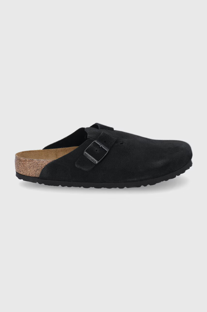 Birkenstock Велурени чехли - Pepit.bg
