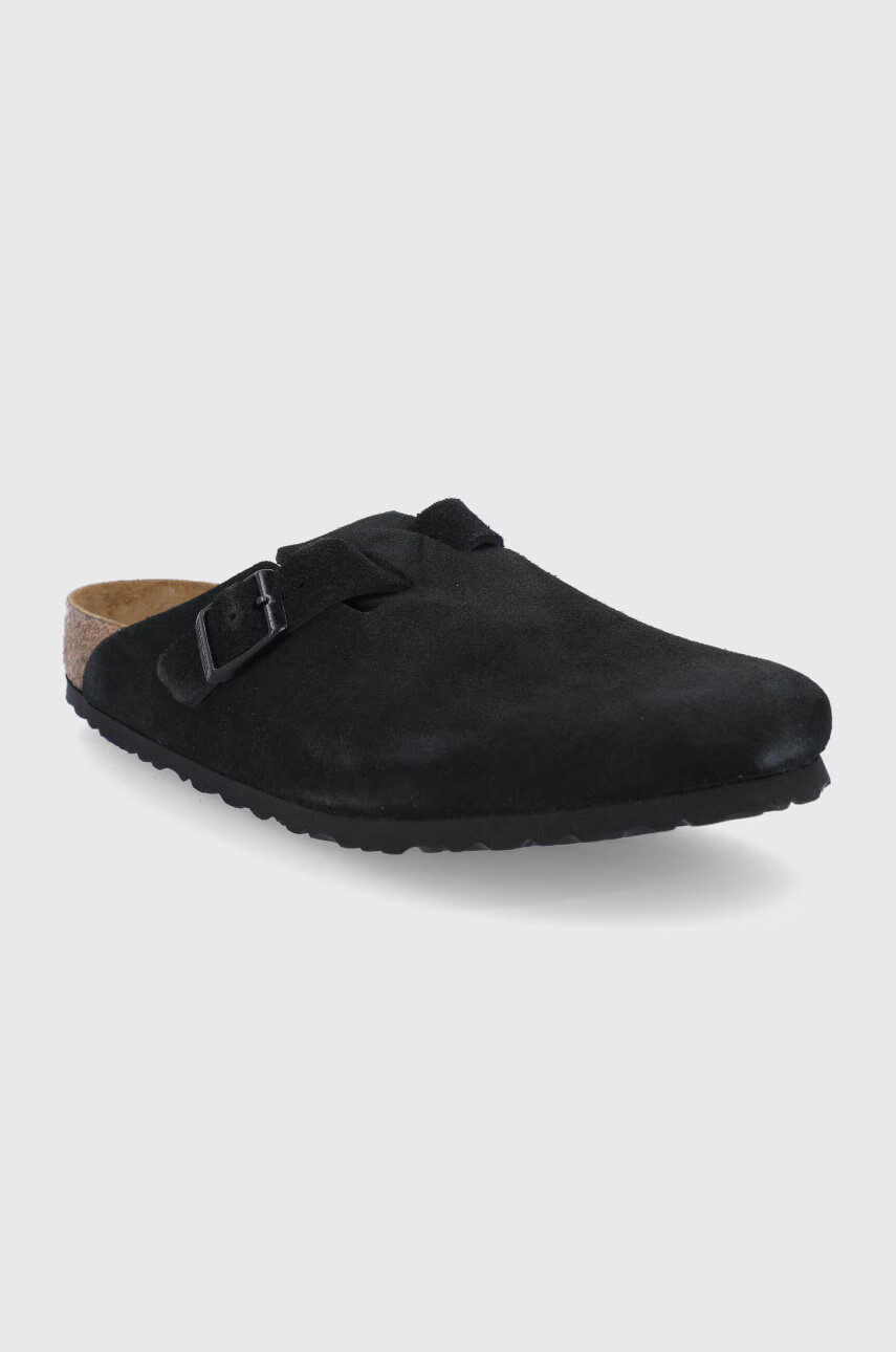 Birkenstock Велурени чехли - Pepit.bg