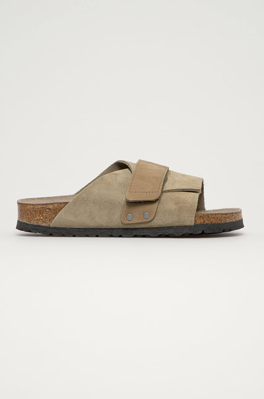 Birkenstock Велурени чехли - Pepit.bg