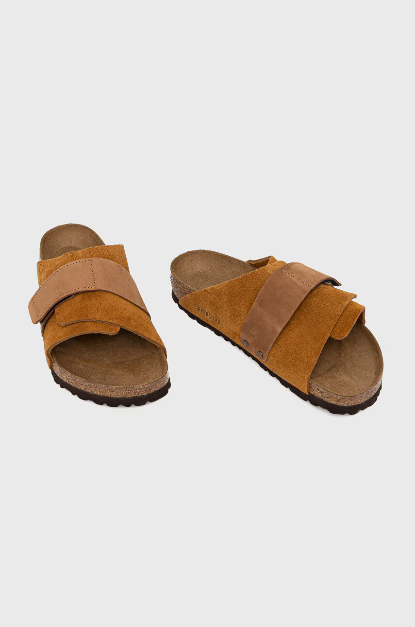 Birkenstock Велурени чехли Kyoto - Pepit.bg