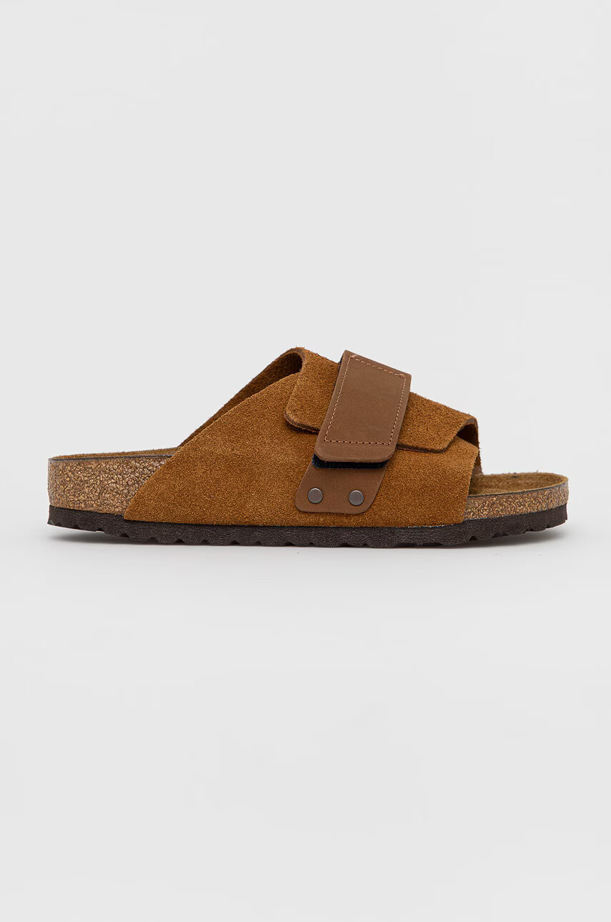 Birkenstock Велурени чехли Kyoto - Pepit.bg