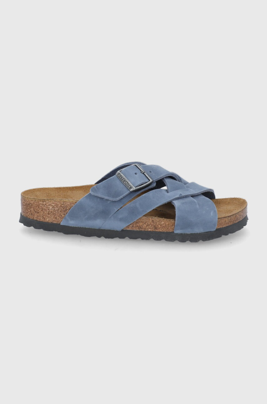 Birkenstock Велурени чехли Lugano - Pepit.bg