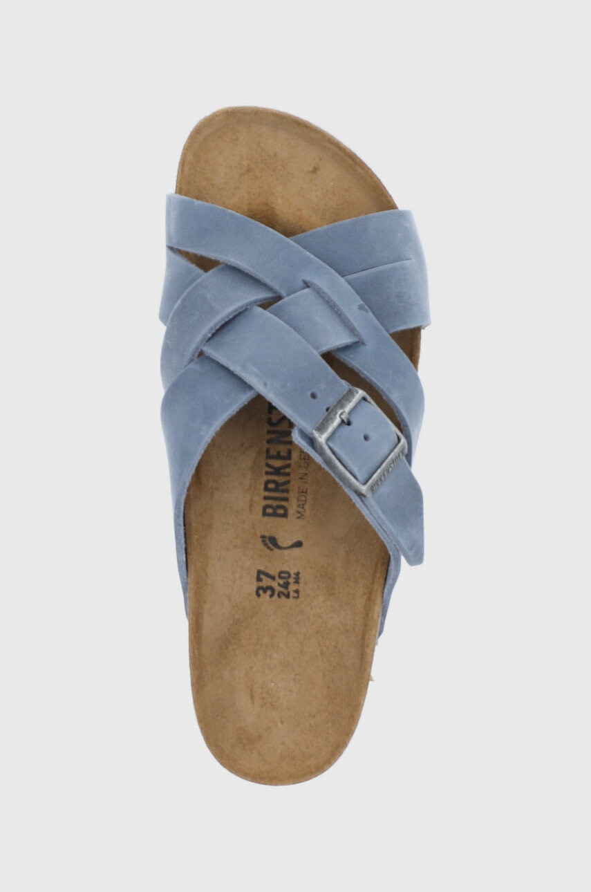 Birkenstock Велурени чехли Lugano - Pepit.bg