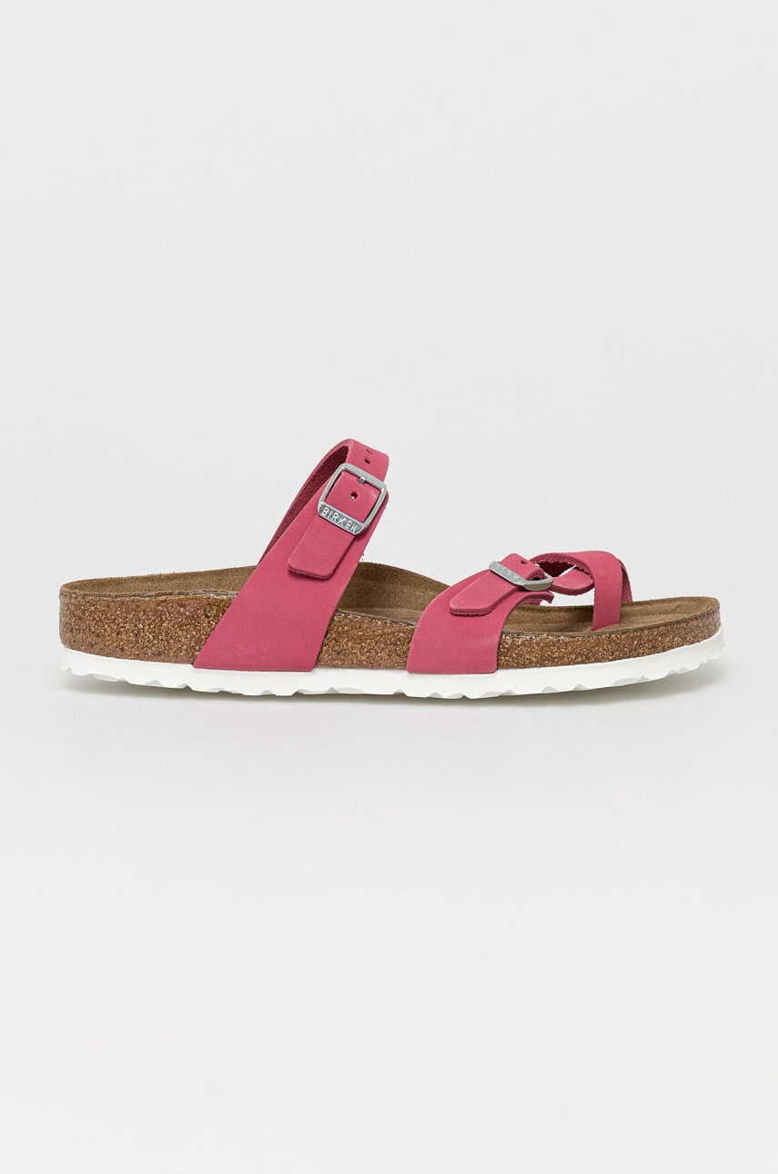 Birkenstock Велурени чехли - Pepit.bg