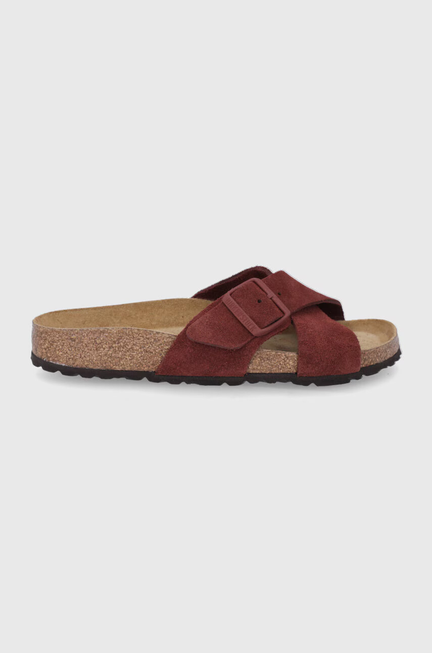 Birkenstock Велурени чехли Siena - Pepit.bg