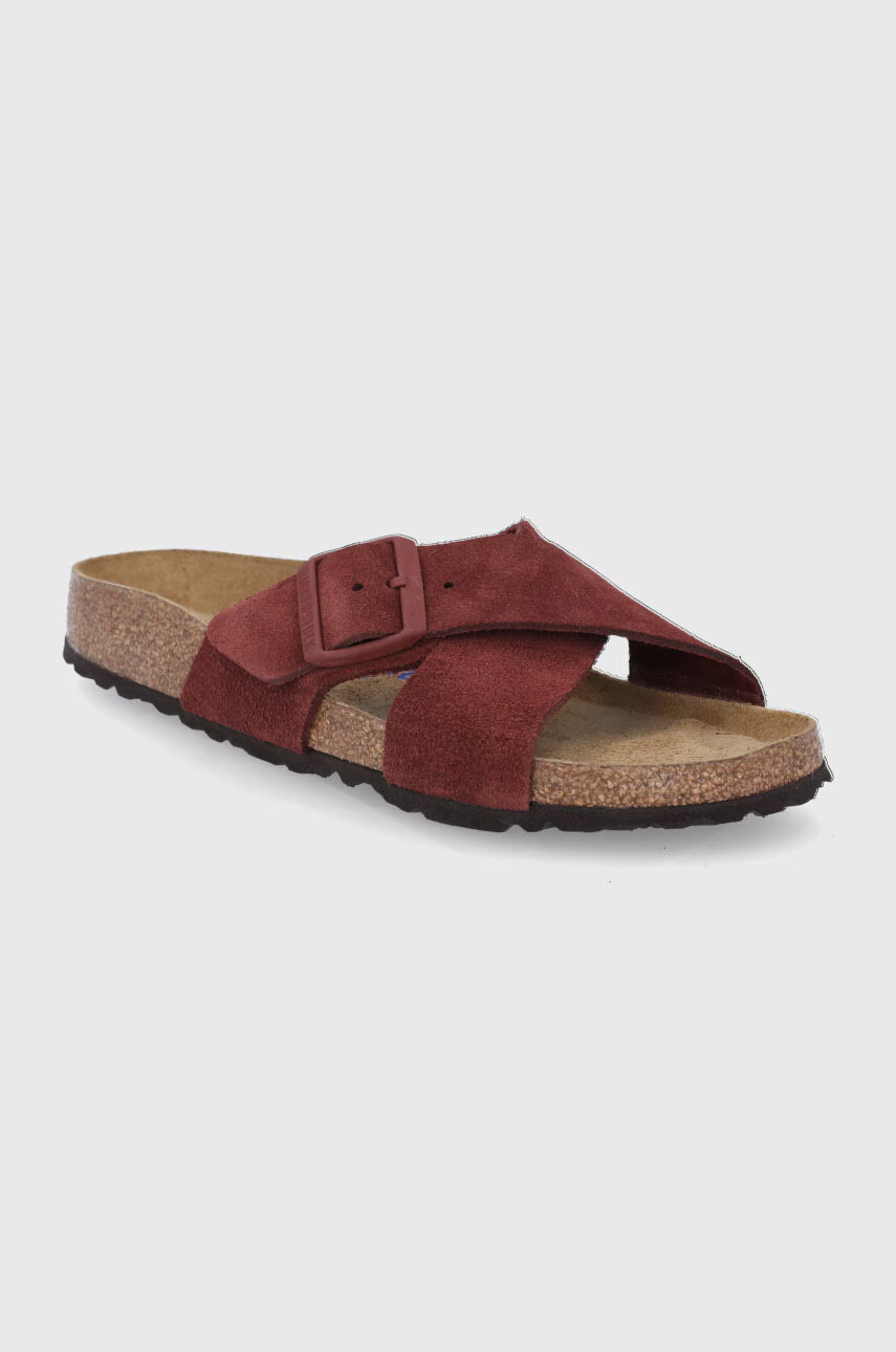 Birkenstock Велурени чехли Siena - Pepit.bg