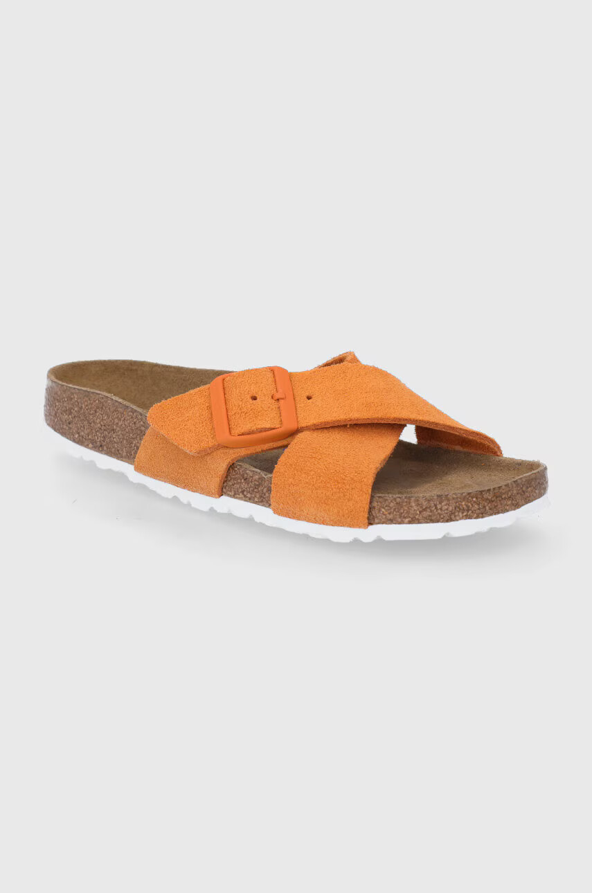 Birkenstock Велурени чехли Siena - Pepit.bg