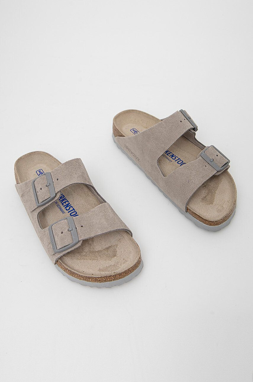 Birkenstock Велурени чехли - Pepit.bg