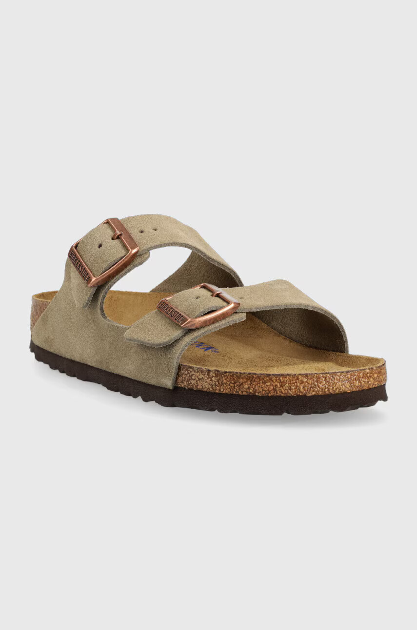 Birkenstock Велурени чехли Arizona - Pepit.bg