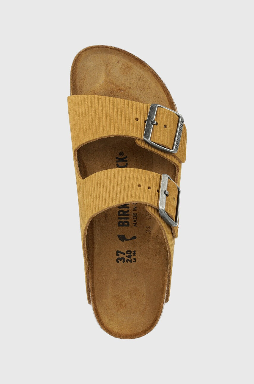 Birkenstock Велурени чехли Arizona в кафяво 1026097 - Pepit.bg