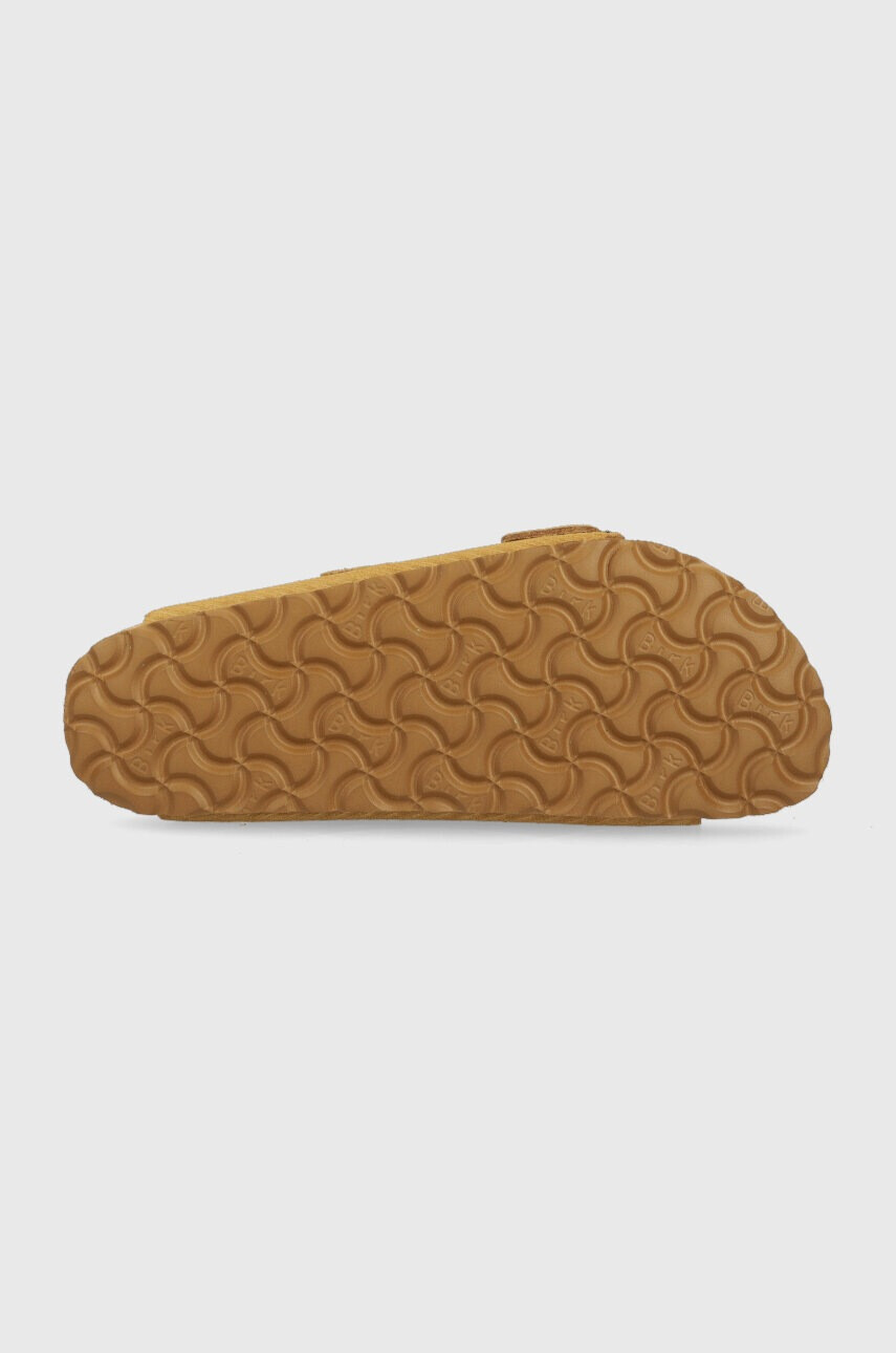Birkenstock Велурени чехли Arizona в кафяво 1026097 - Pepit.bg