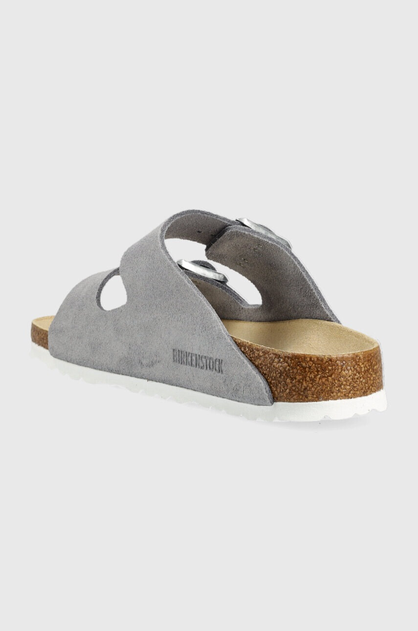 Birkenstock Велурени чехли Arizona BS в сребристо 1024248 - Pepit.bg