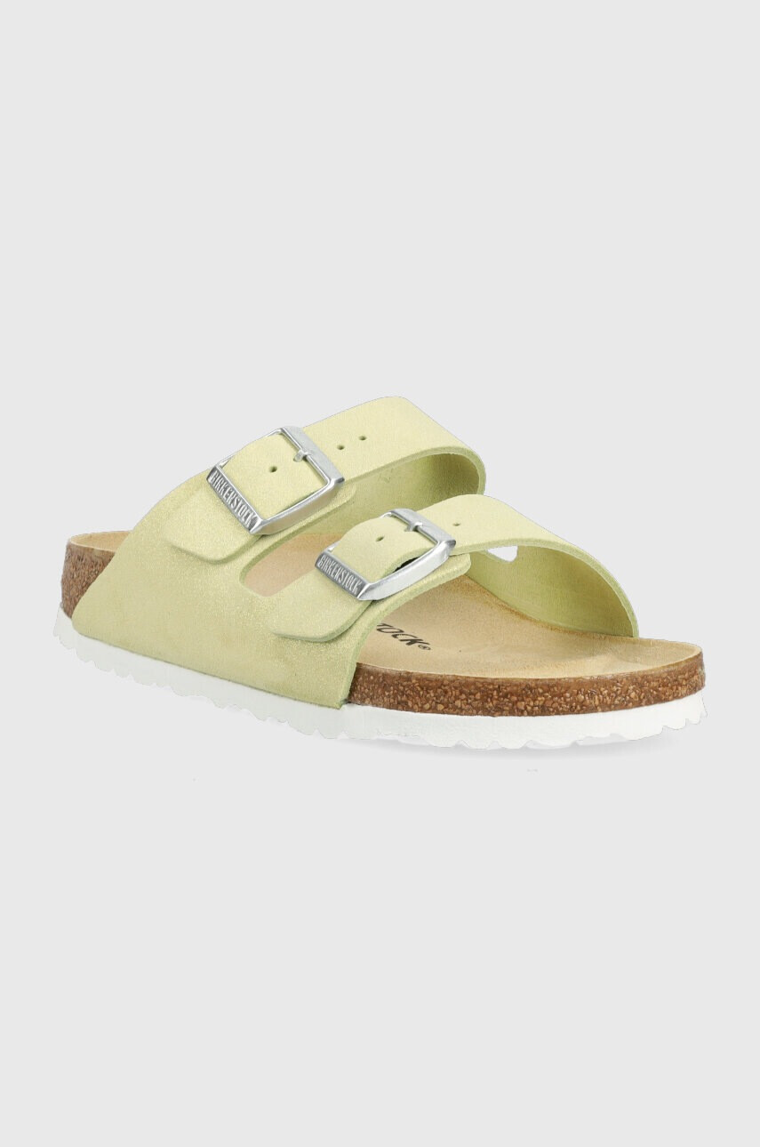Birkenstock Велурени чехли Arizona BS в жълто 1024201 - Pepit.bg