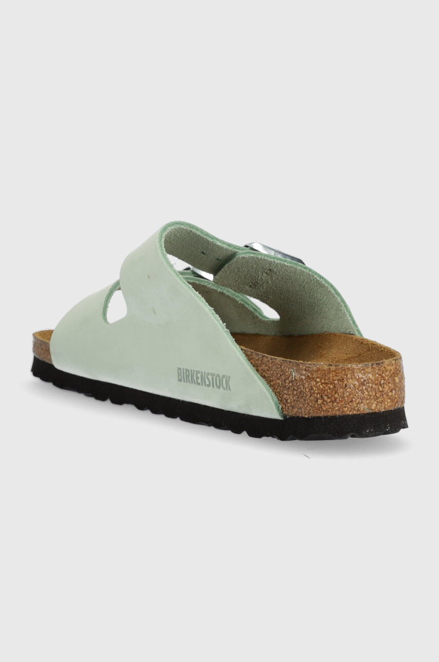 Birkenstock Велурени чехли Arizona SFB в зелено 1024213 - Pepit.bg