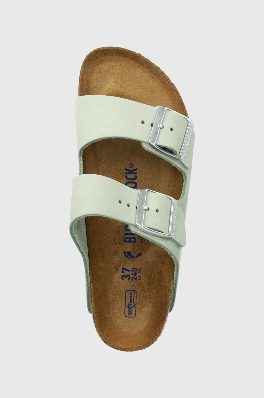 Birkenstock Велурени чехли Arizona SFB в зелено 1024213 - Pepit.bg