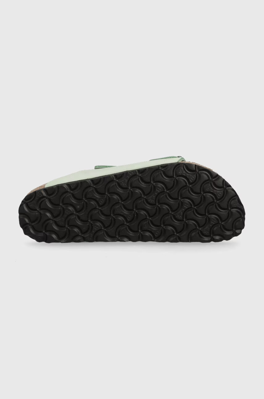 Birkenstock Велурени чехли Arizona SFB в зелено 1024213 - Pepit.bg
