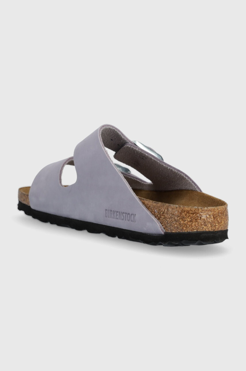 Birkenstock Велурени чехли Arizona SFB в лилаво 1024241 - Pepit.bg